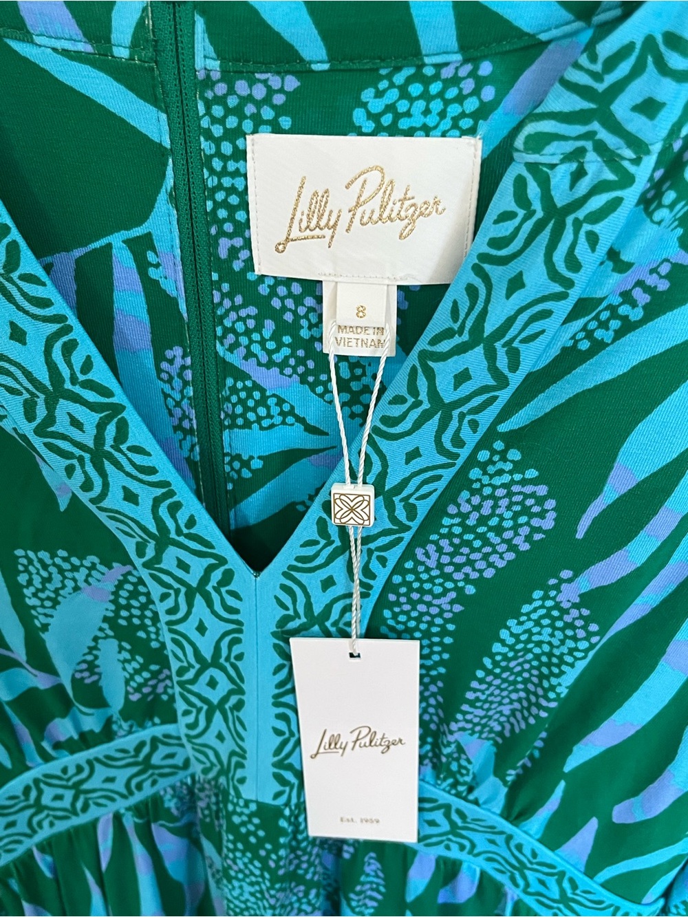 Lilly Pulitzer Exclusive Women’s Tropical Print Maxi Dress Discontinued NWT - Picture 7 of 7